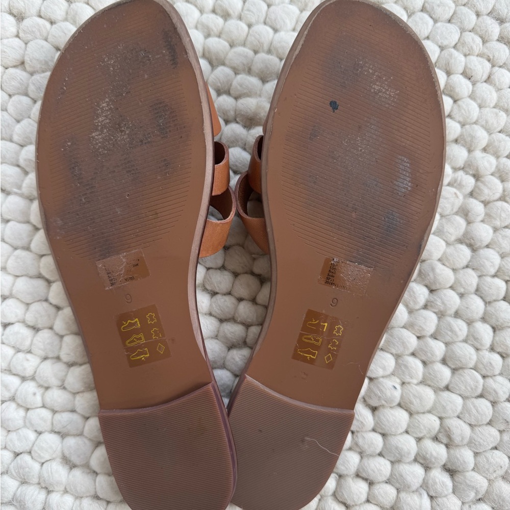 Madewell The Wave Slide Sandal in Vachetta Leather - Picture 2 of 5